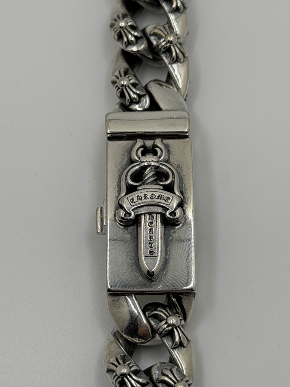 Chrome Hearts Sterling Dagger ID Watch Band - Silver